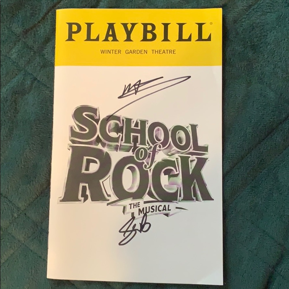 🎸 School of Rock Autographed Playbill